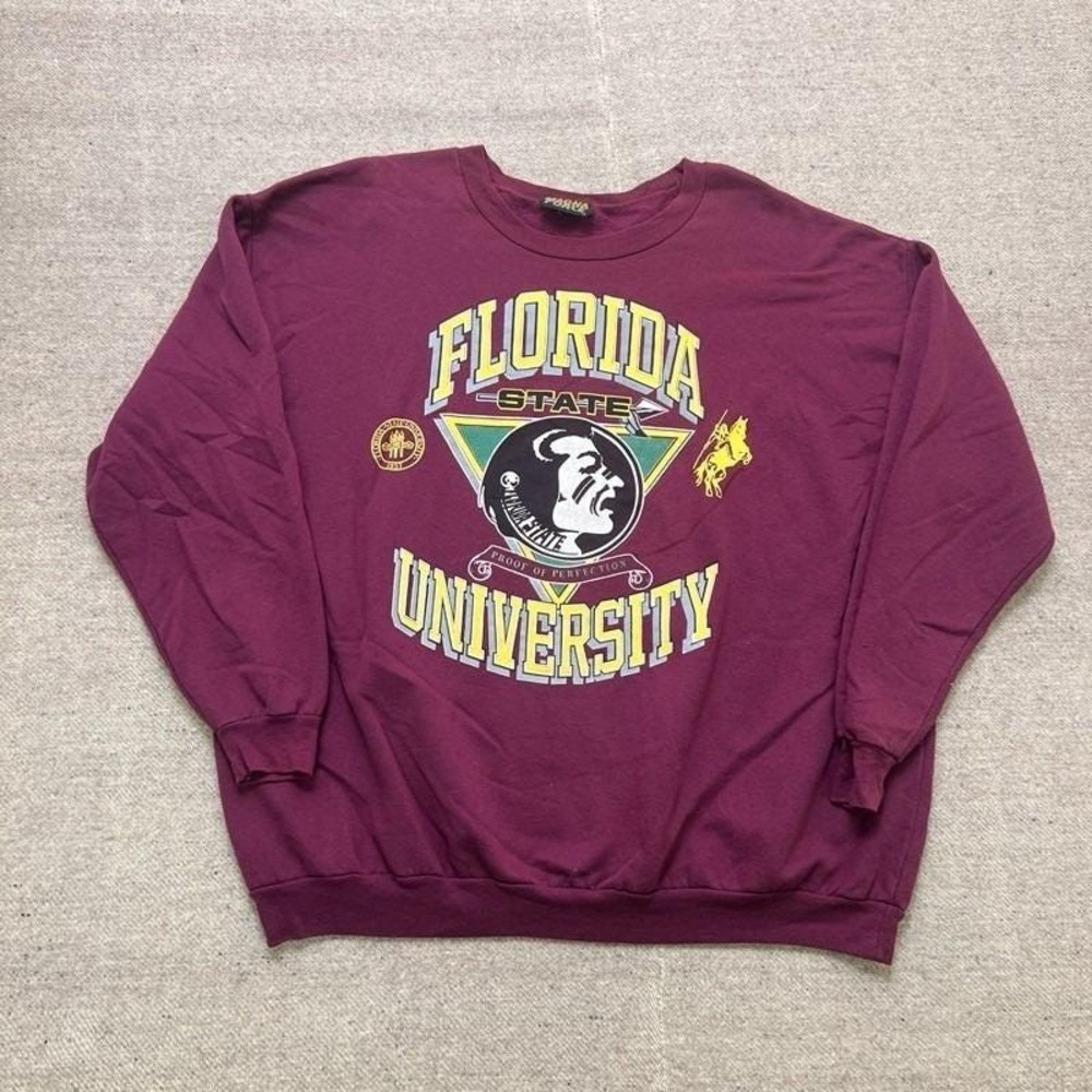 Vintage Florida State University Sweatshirt Mens‎ XXL Red 1990s Seminoles